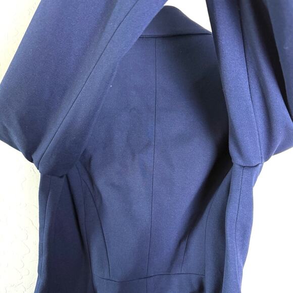 White House Black Market Navy Blue Military Button Blazer Jacket 0 570277166 - Picture 14 of 16